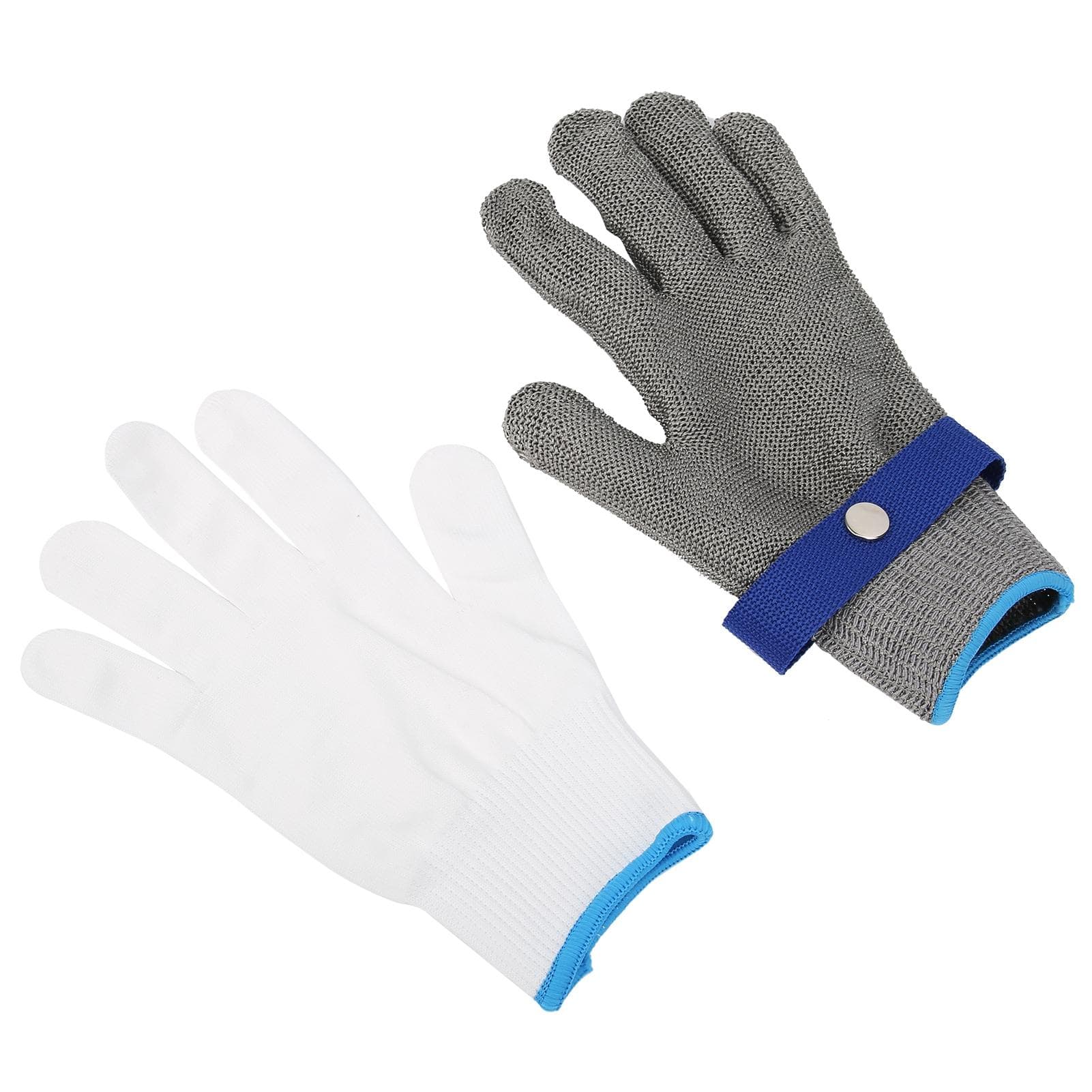 AntiCutting Steel Gloves Level 5 Safety Universal Stainless Steel for Hand Protection(M )