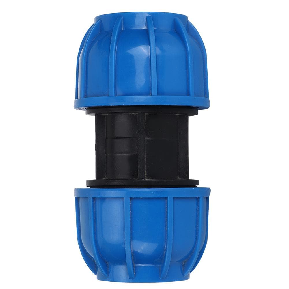 Water Pipe Connector Fittings PE Plastic Straight Pipe Connector Adapter 63mm to 63mm