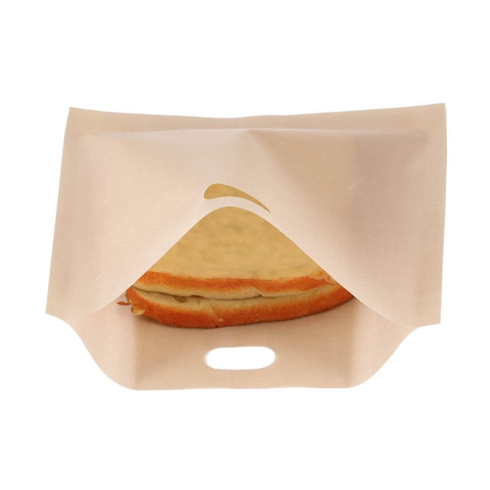 Reusable Non Stick Coated Fiberglass Microwave Heating Pastry Toaster Sandwich Bags (17*19cm)