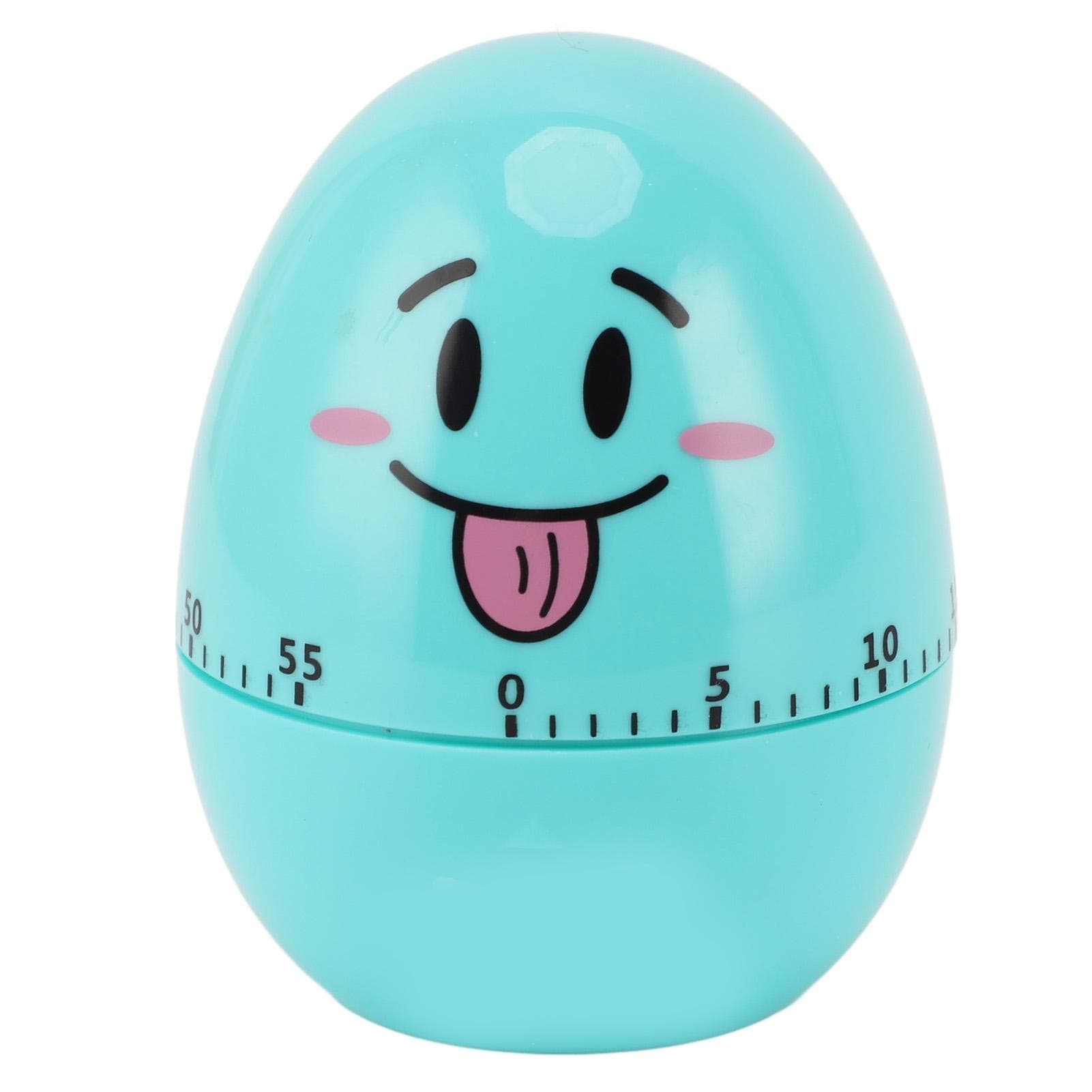 Egg Timer Cute Shape Highly Accurate Loud Sound Mechanical Versatile Cooking Timer Reminder for Blue