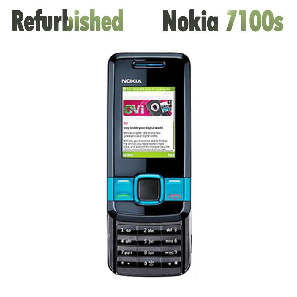 Refurbished Nokia Original Nokia 7100 Supernova Unlocked Slide Mobile Phone With 1 SIM 1 battery 1 charger black
