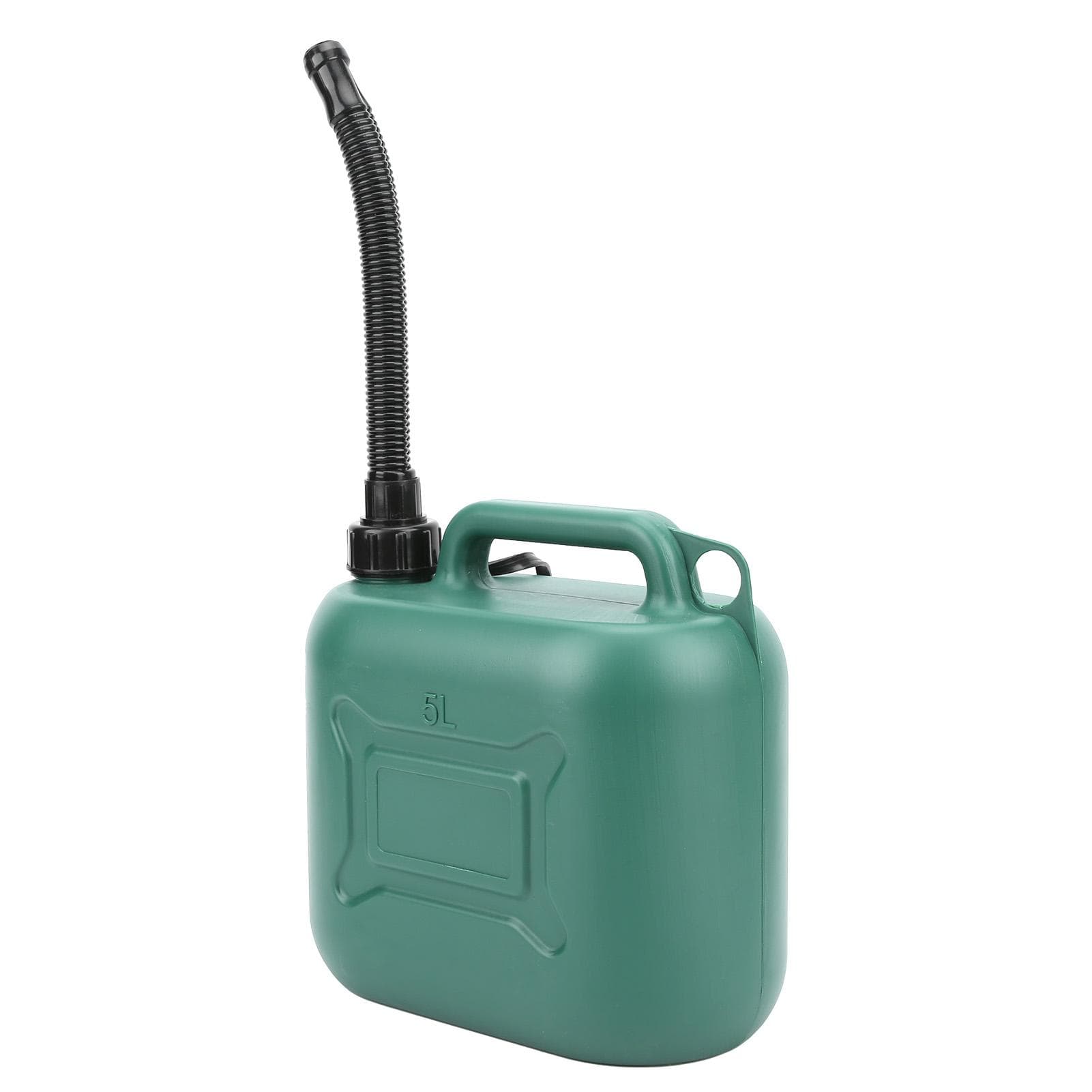 Jerry Can ABS Plastic Portable Gas Canister Military Style Oil Tank Industrial Supply 5L Green