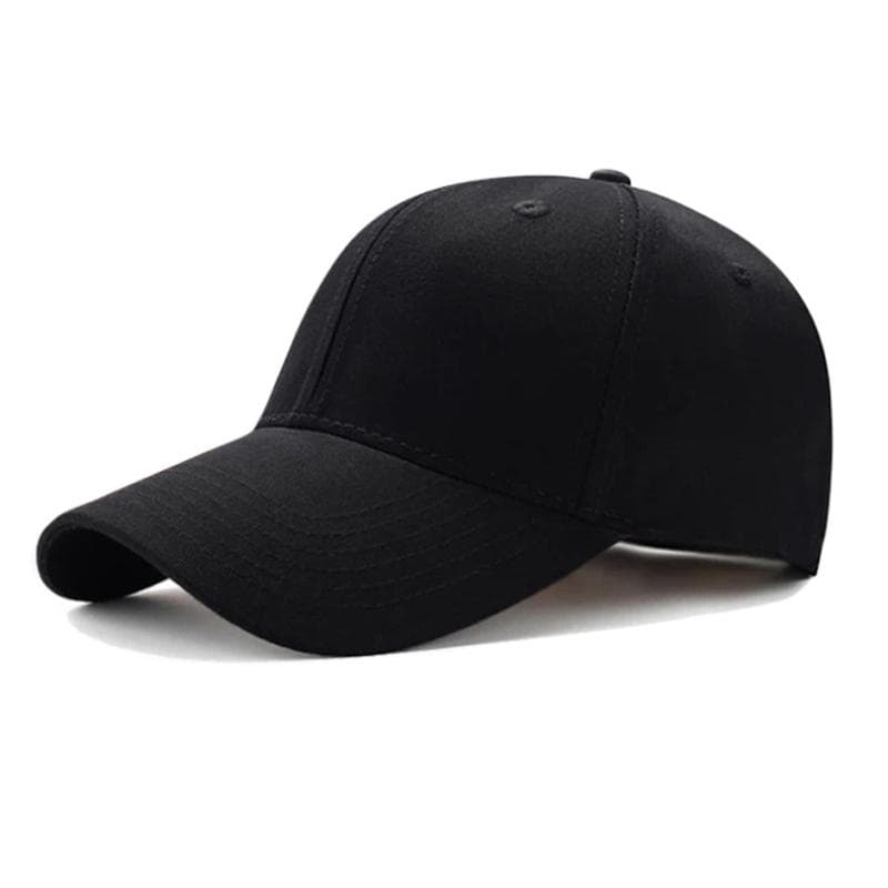 Unisex Hat Plain Curved Sun Visor Hat Outdoor Dustproof Baseball Cap Solid Color Fashion Adjustable Leisure Caps Men Women black
