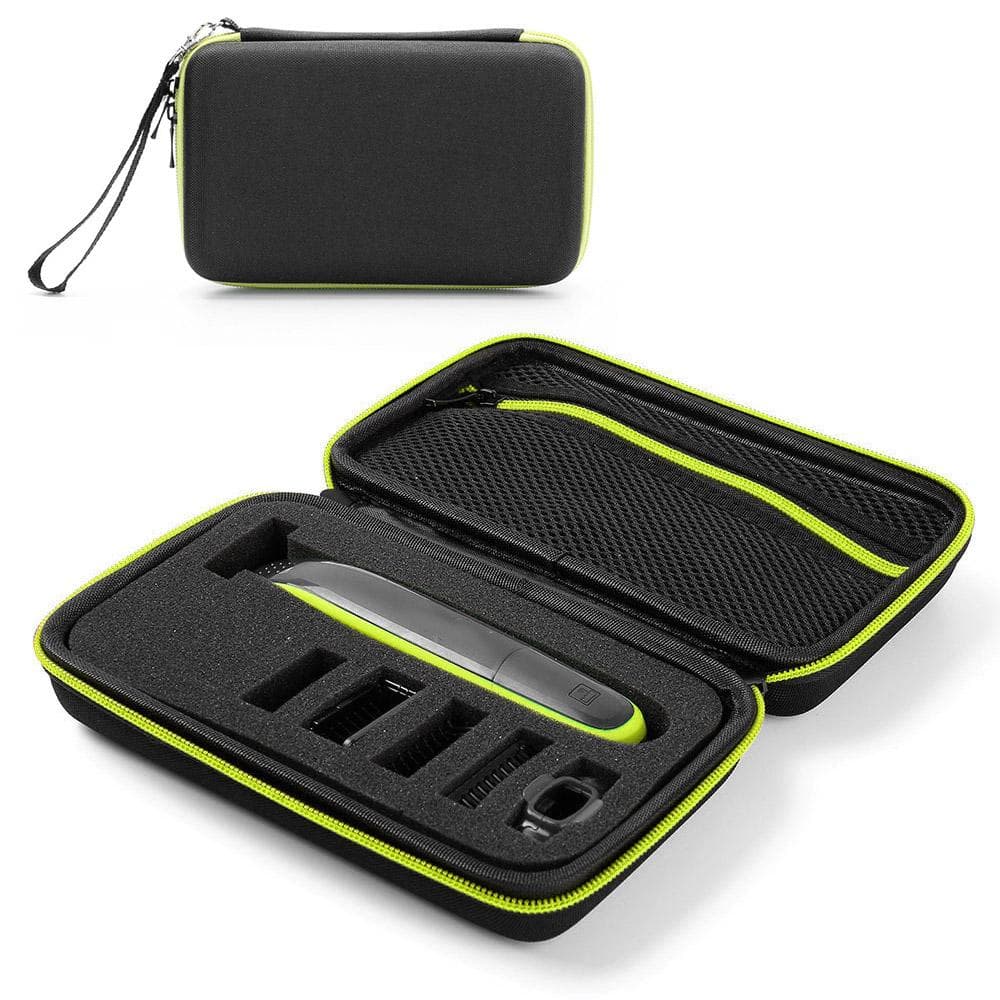 Hard Case for Philips Norelco OneBlade QP2520/90/70 Travel Case Protective Cover Storage Bag green