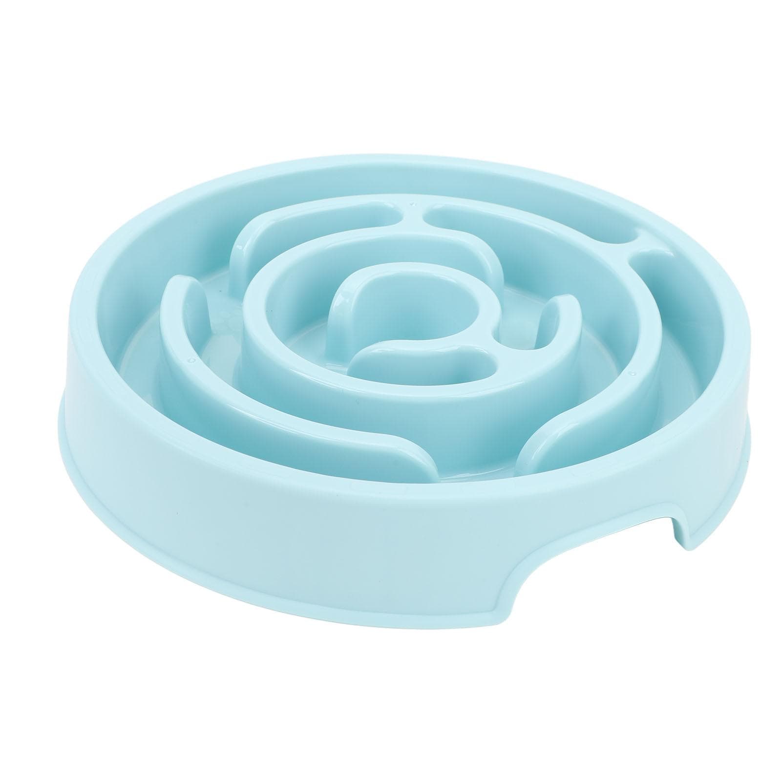 Pet Slow Food Bowl Multipurpose Round Cervical Spine Protection Cat Slow Feeder for Small Medium