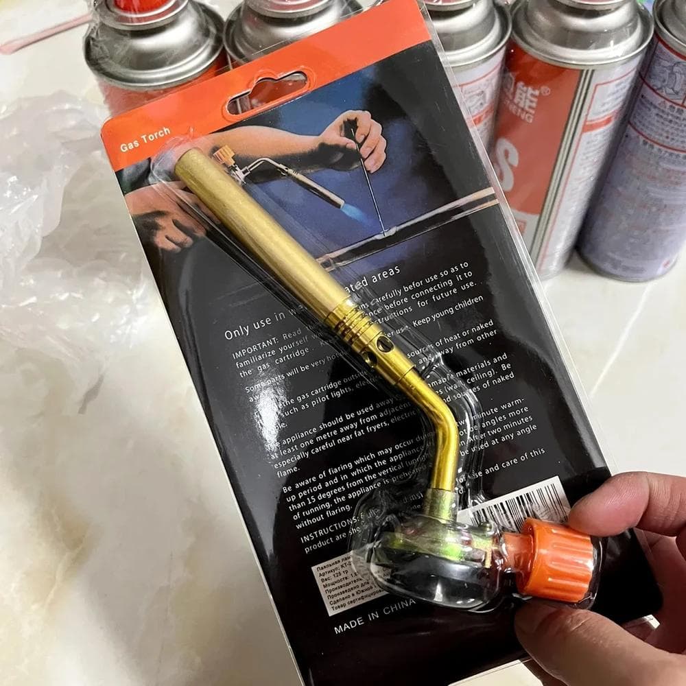 1/2Pcs Welding Gas Burner Flame Gas Torch Flame Gun Blowtorch Cooking Soldering Butane Lighter Heating Kitchen Accessories 1 pc