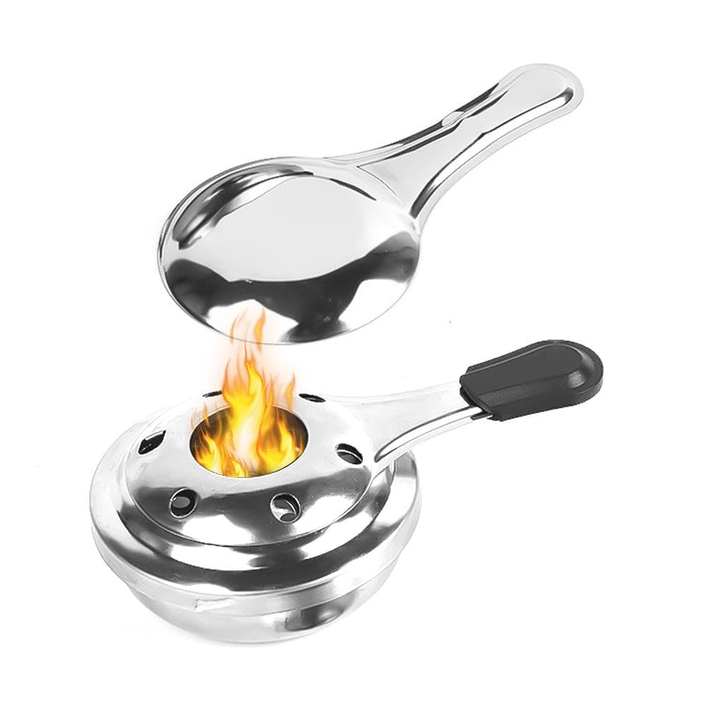Stainless Steel Camping Alcohol Stoves Portable Picnic BBQ Furnace Cheese Hotpot Alcohol Stoves 1pcs