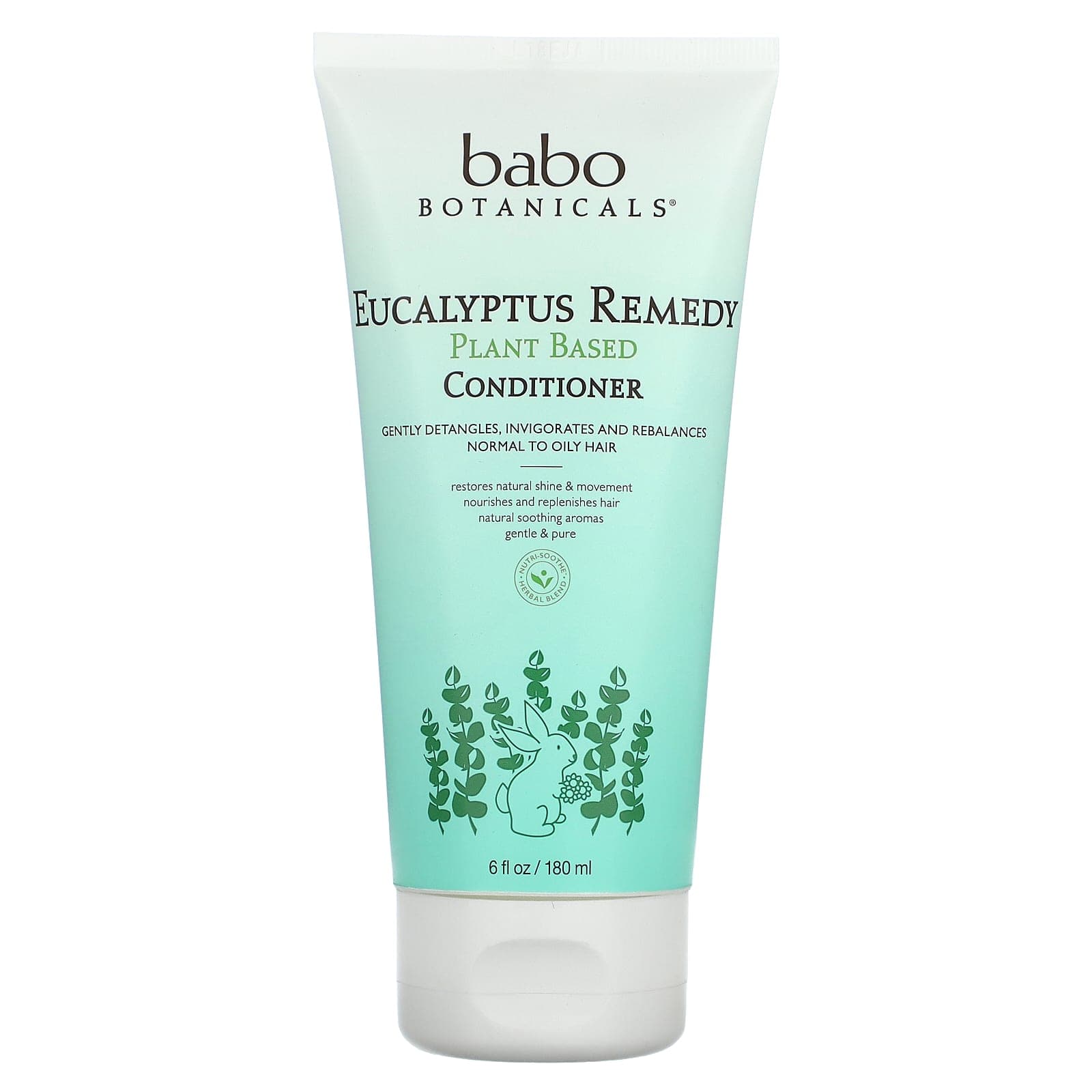 Babo Botanicals, Eucalyptus Remedy Botanical Conditioner, Normal to Oily Hair, 6 fl oz (180 ml)