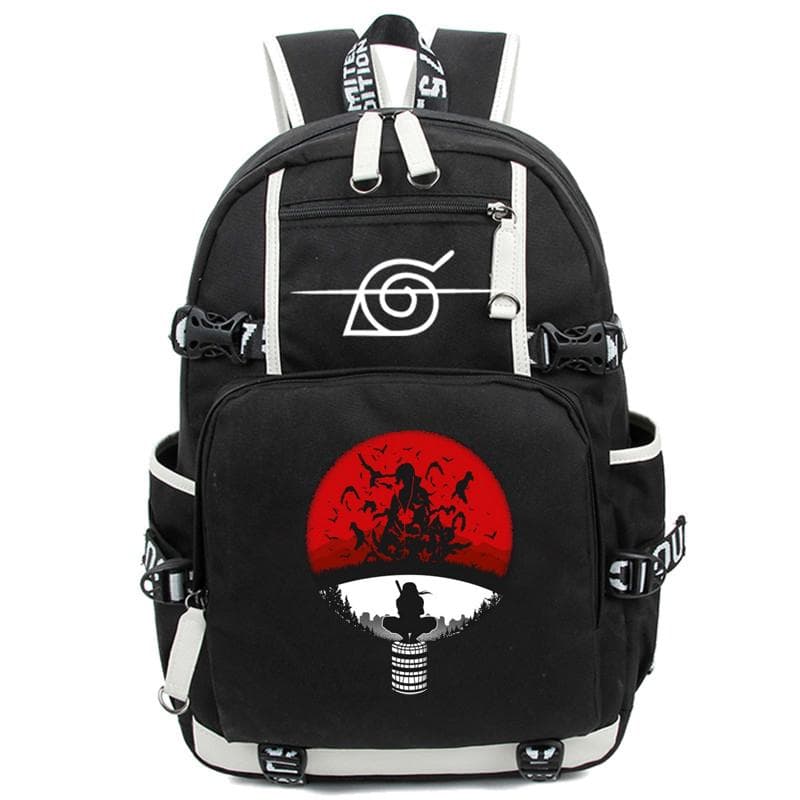 Anime Backpack Schoolbag Teenagers Akatsuki Itachi Sharingan Cosplay Boys Girls Laptop Bags Travel Rucksack