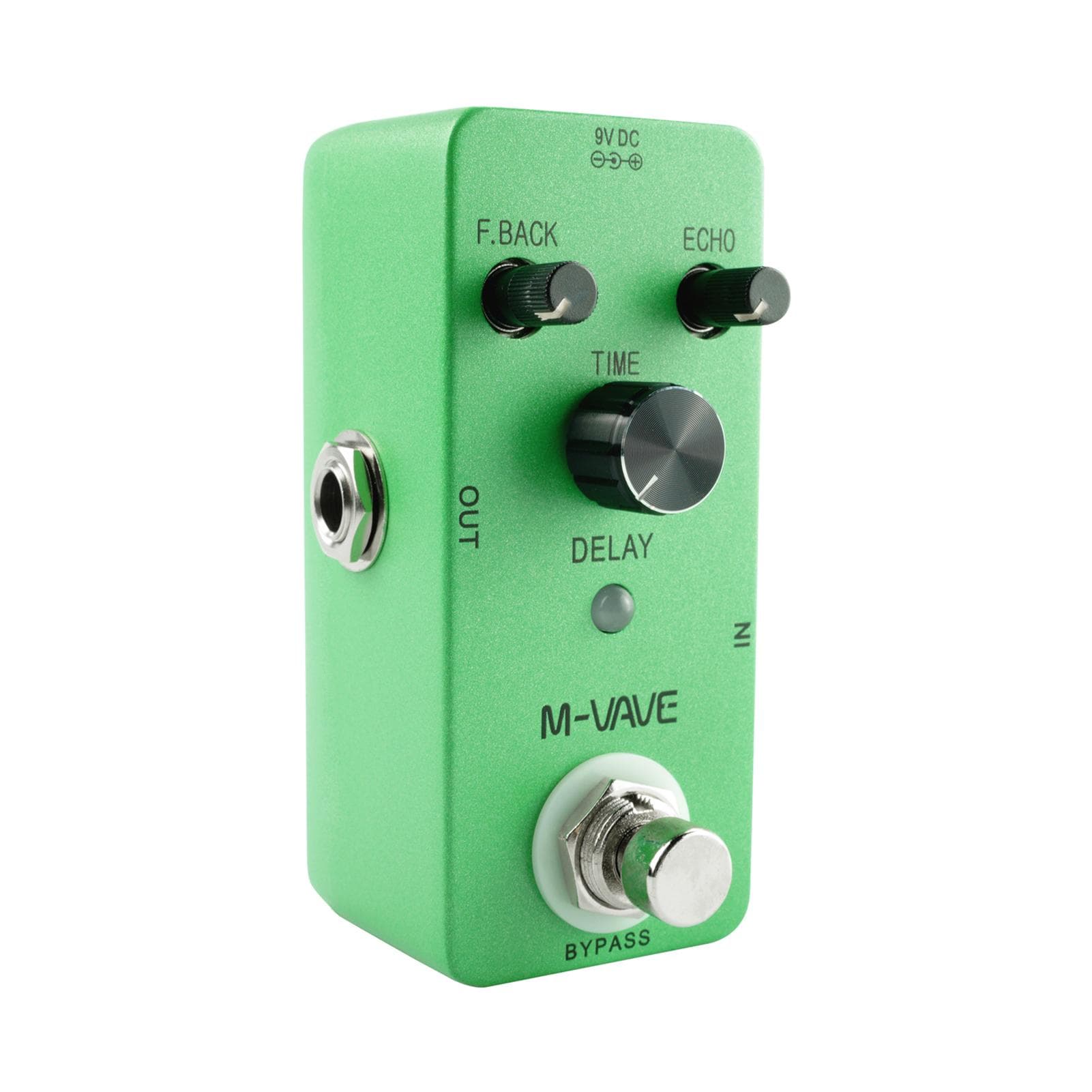 M-VAVE DELAY Analog Classic Delay Echo Guitar Effect Pedal Zinc Alloy Shell True Bypass green