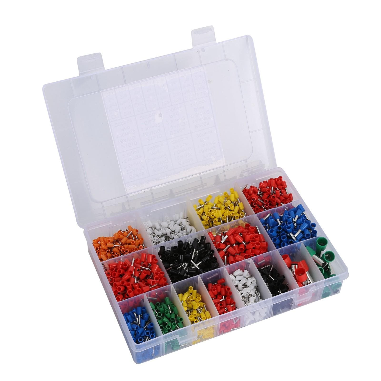 2120Pcs Electrical Wire Terminal VE Convenient Practical PP Material Temperature Resistant Terminal