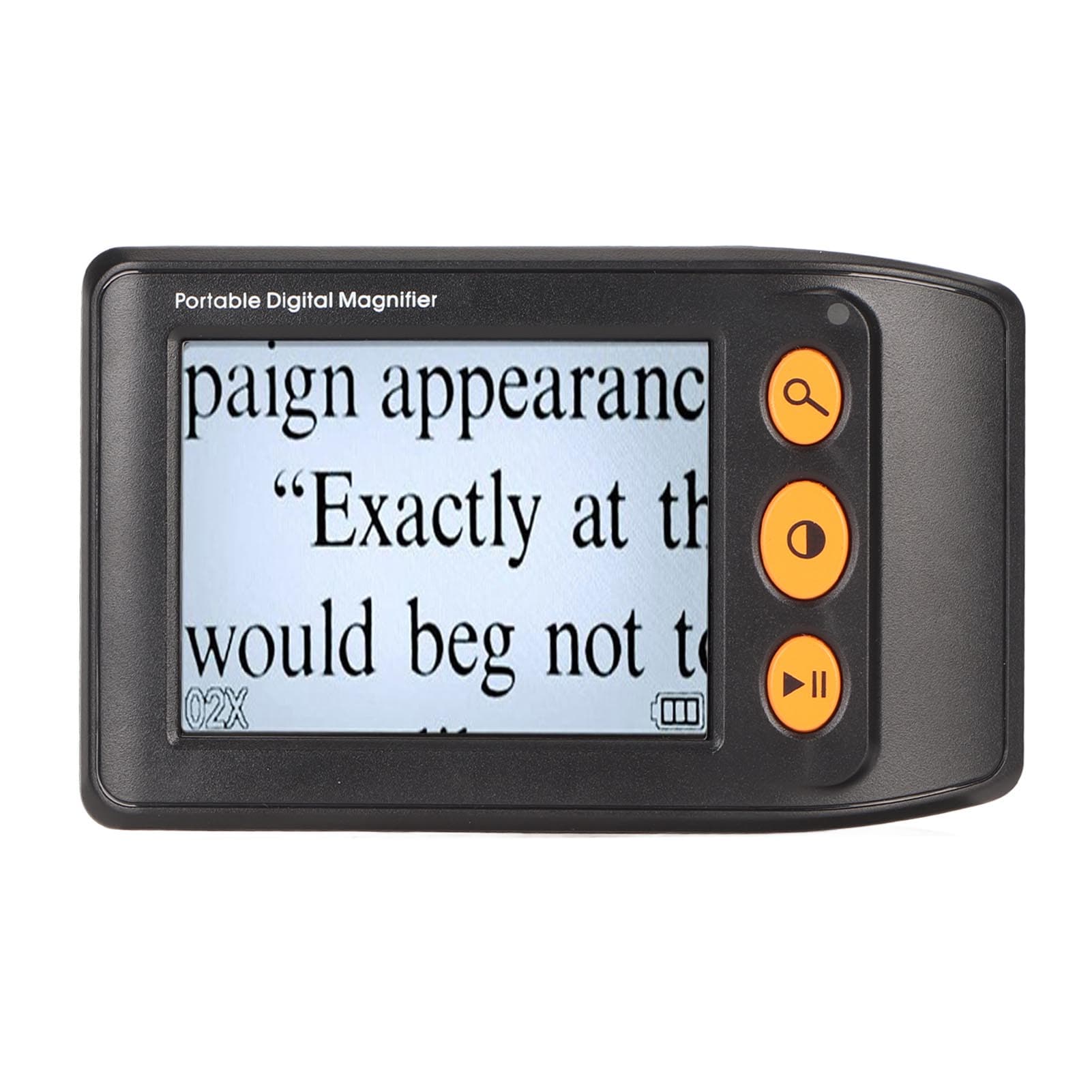 Digital Magnifier 3.5in LCD 2X‑25X Magnification AV Output Reading Magnifier for Book Newspaper