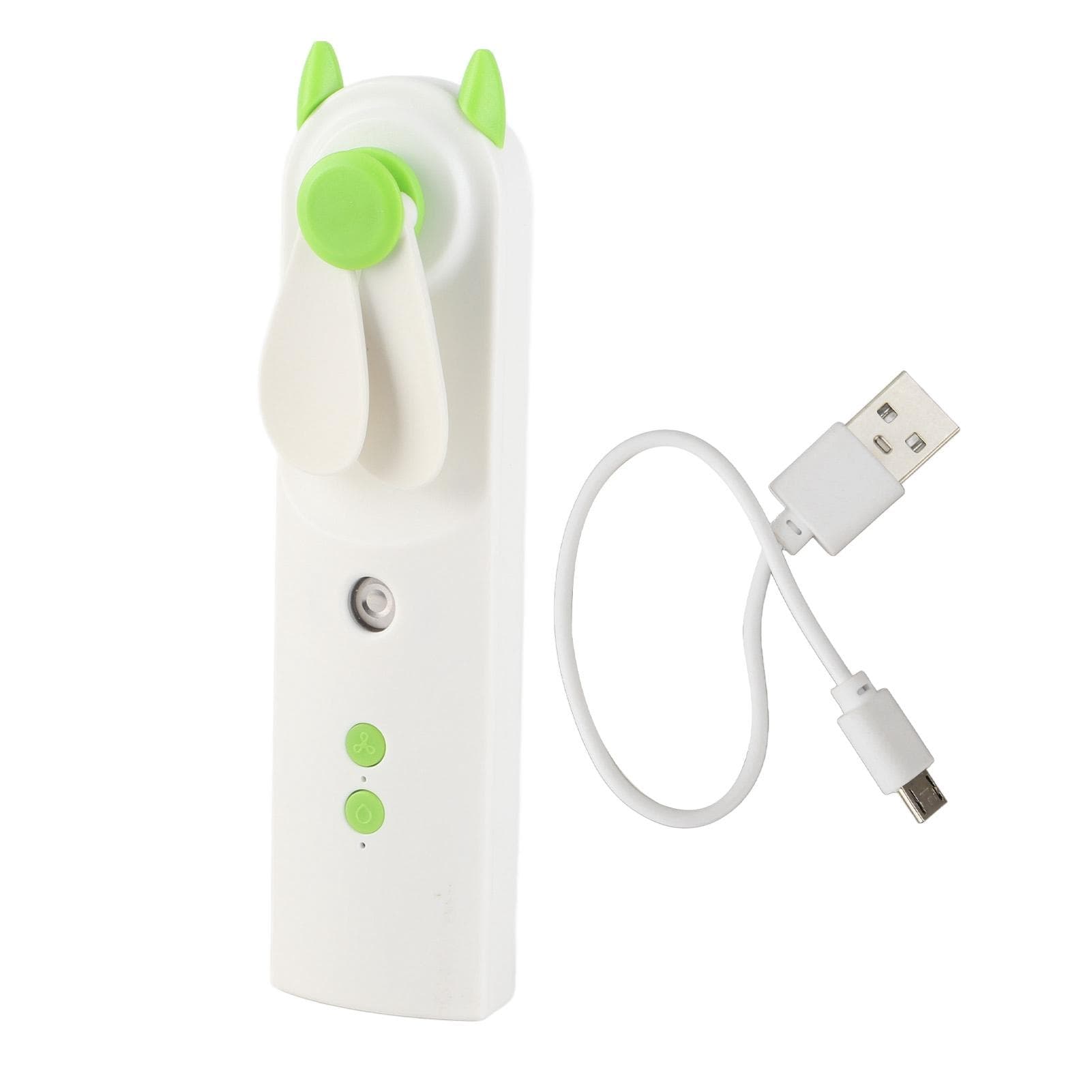 Handheld Misting Fan Adjustable Strong Wind Rechargeable Portable Spray Mist Fan for Home Outdoor