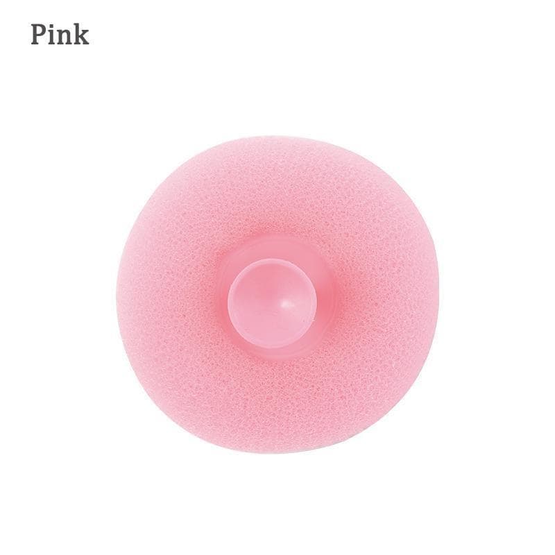 Bathroom Bath Shower Massage Bath Ball With Sucker Brush Bath Body Scrubber Back Rub Mud Sponge Exfoliating Brush pink