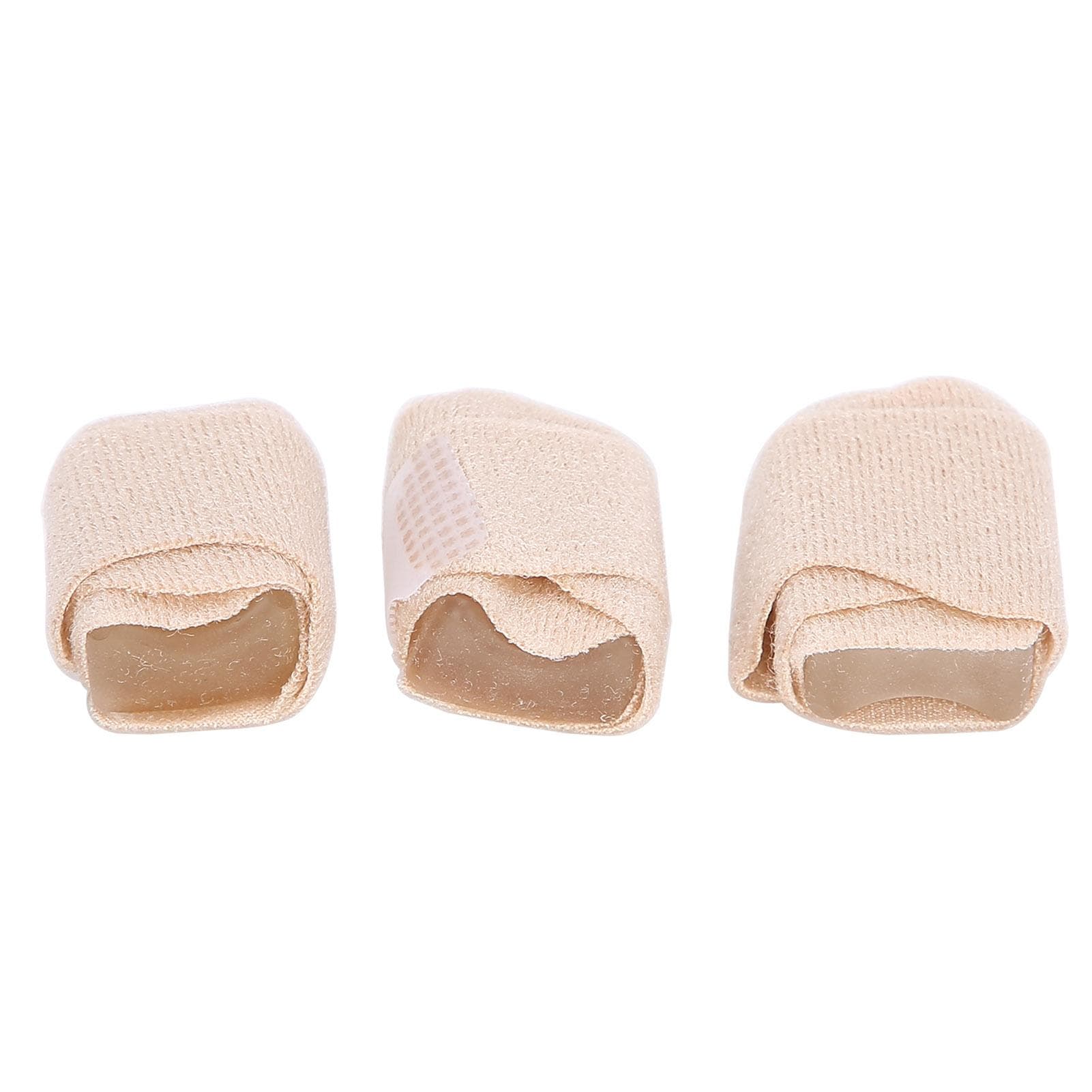 3pcs Toe Overlap Hallux Valgus Correction Bandage Elastic Fabric Toe Corrector Wrap