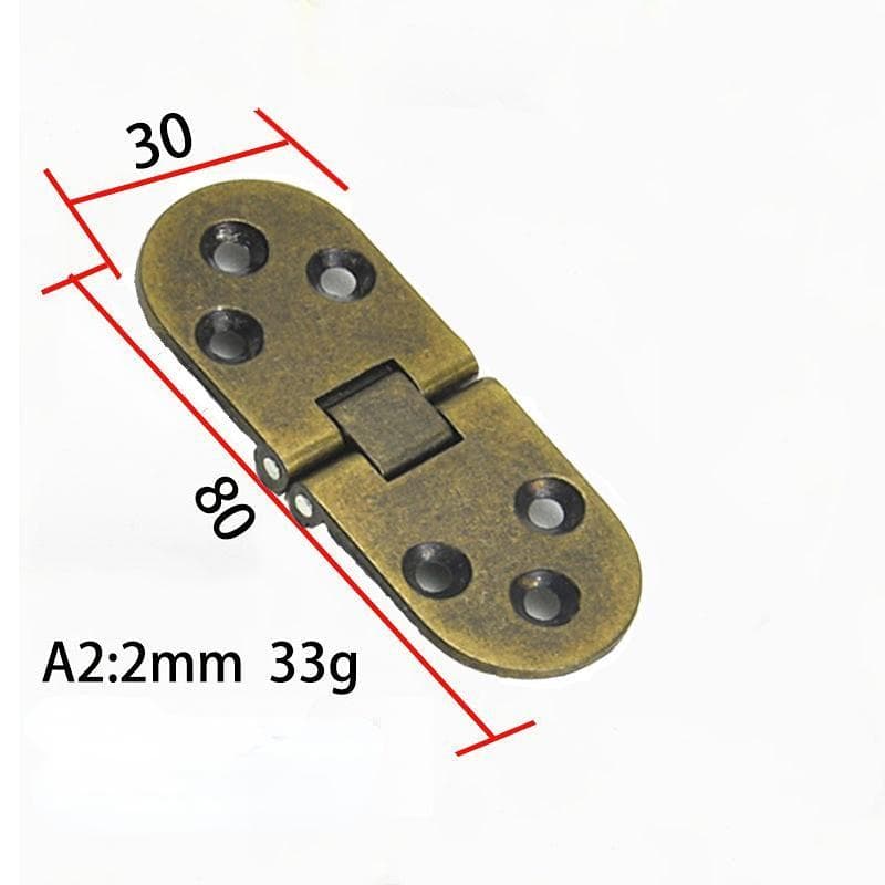2pc Furniture Fittings Folding Hinges Self Supporting Folding Table Cabinet Door Hinge Flush Mounted Hinges for Kitchen Furniture Thickness 2mm 2pc bronze