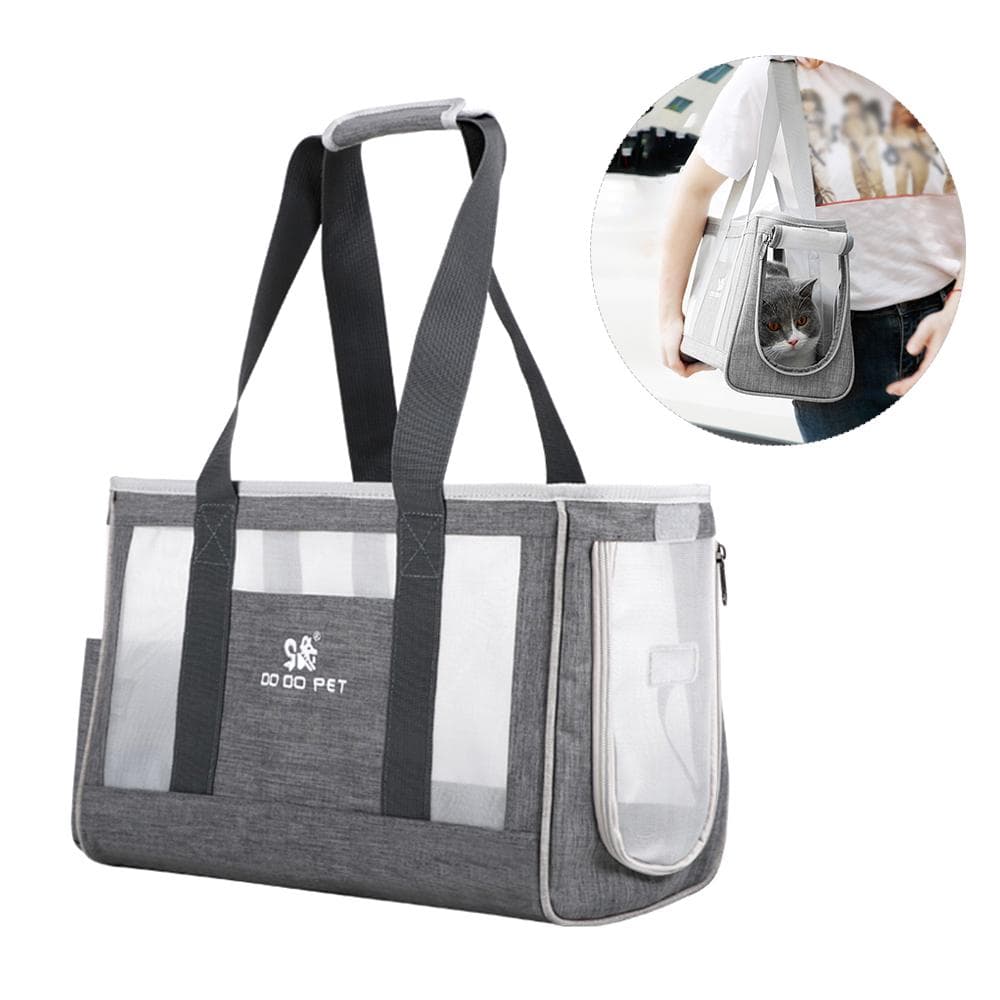 Portable Pet Cats Dogs Carrier Cat Dog Pet Travel Bag Designed for Travel Hiking Walking Outdoor L