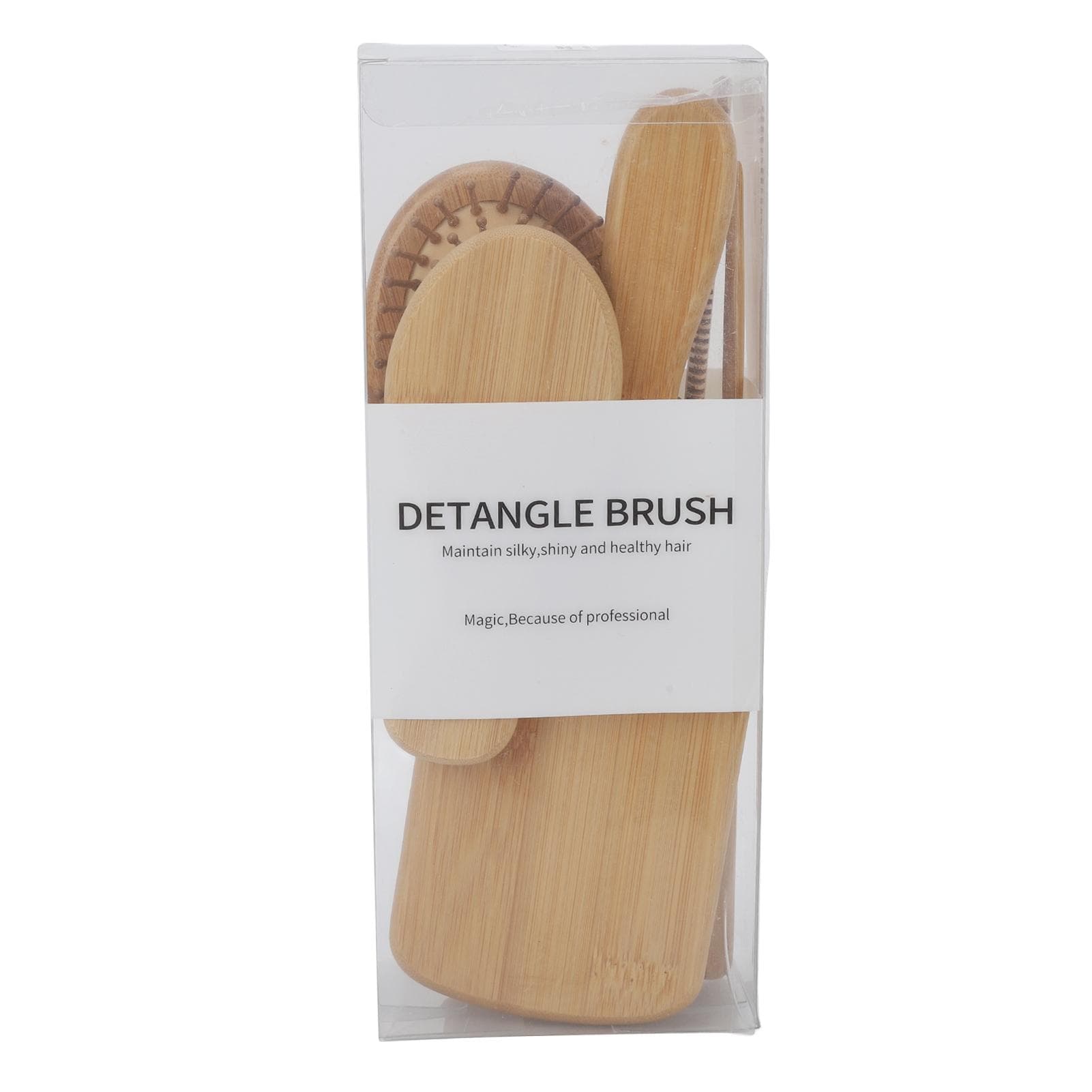 6pcs Hair Brush Comb Set Phyllostachys Pubescens Environmentally Friendly Ergonomic Detangling Hair