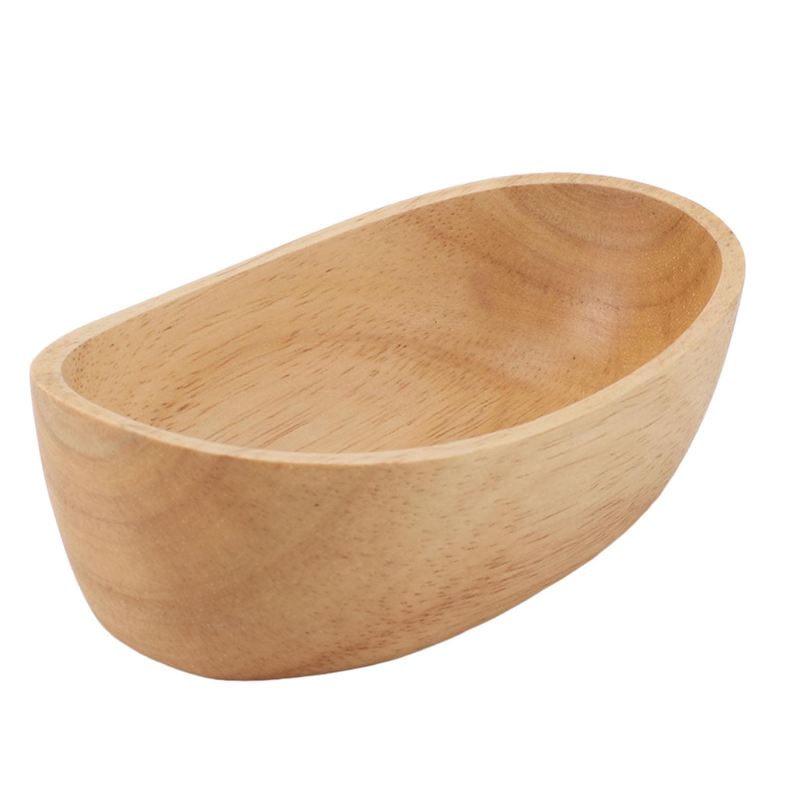Salad Bowl Versatile Smoother Stylish Durable Easy Cleaning Boat Shaped Bowl for Home Restaurant 15cmx4.2cm/5.9x1.7in