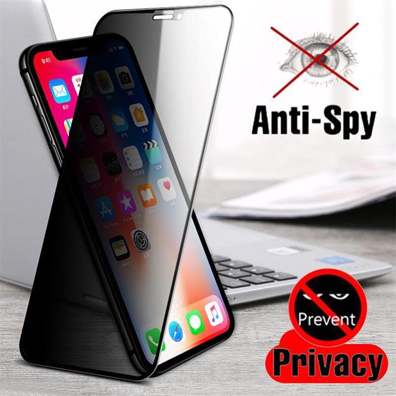 Protective Anti Spy Privacy Film for Xiaomi Redmi Note 10 Pro Poco X3 Samsung A32 A52 iPhone 12 Pro Max XS MAX 6 7 8 Plus Annti Spy Screen Protector Samsung A22(5G) black