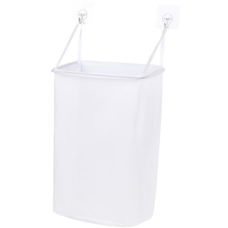 Wall -mounted Dirty Clothes Basket Home Laundry Baskets Free Punching Bathroom Paste Storage Basket Bathroom Placement Basket Dirty Clothes Basket white