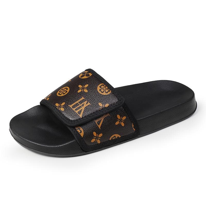 Men's Genuine Leather Sandals Comfortable Man Sandal House Slippers Man Summer Shoes Sale Genuine Mens Slipper Flip Flop Slides 44