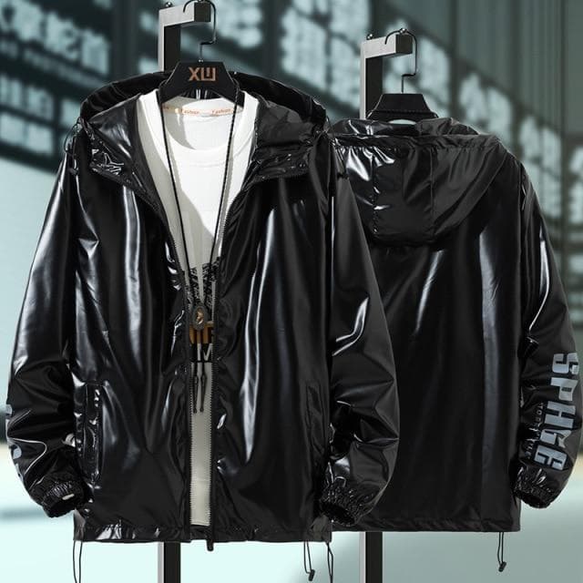 Women Clothes Hooded Zipper Bomber Jackets Outerwear Harajuku Windbreaker Coat M black