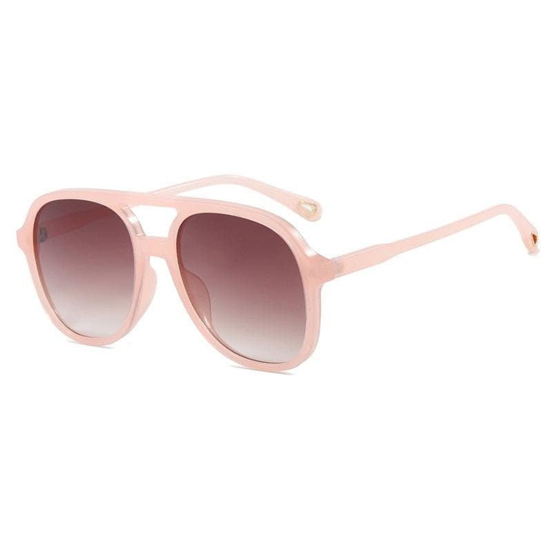 Y2k Sunglasses Men Women Oversized Square Gradient Lens Double Bridge Designer Eyewear Unisex Vintage Driving Sunglasses only 1pcs sunglasses