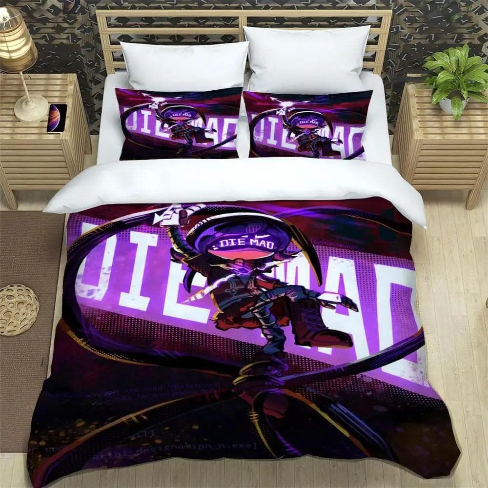 Murder Drones Cartoon Printed Bedding Sets exquisite bed supplies set duvet cover bed comforter set bedding luxury birthday gift 70x133cm 2pcs