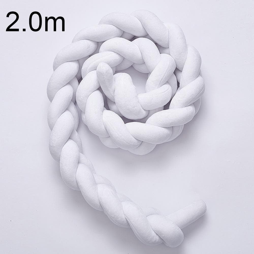 Baby Bed Bumper Crib Pad Protection Weaving Plush Baby Bedding Accessory Infant Room Decoration A200