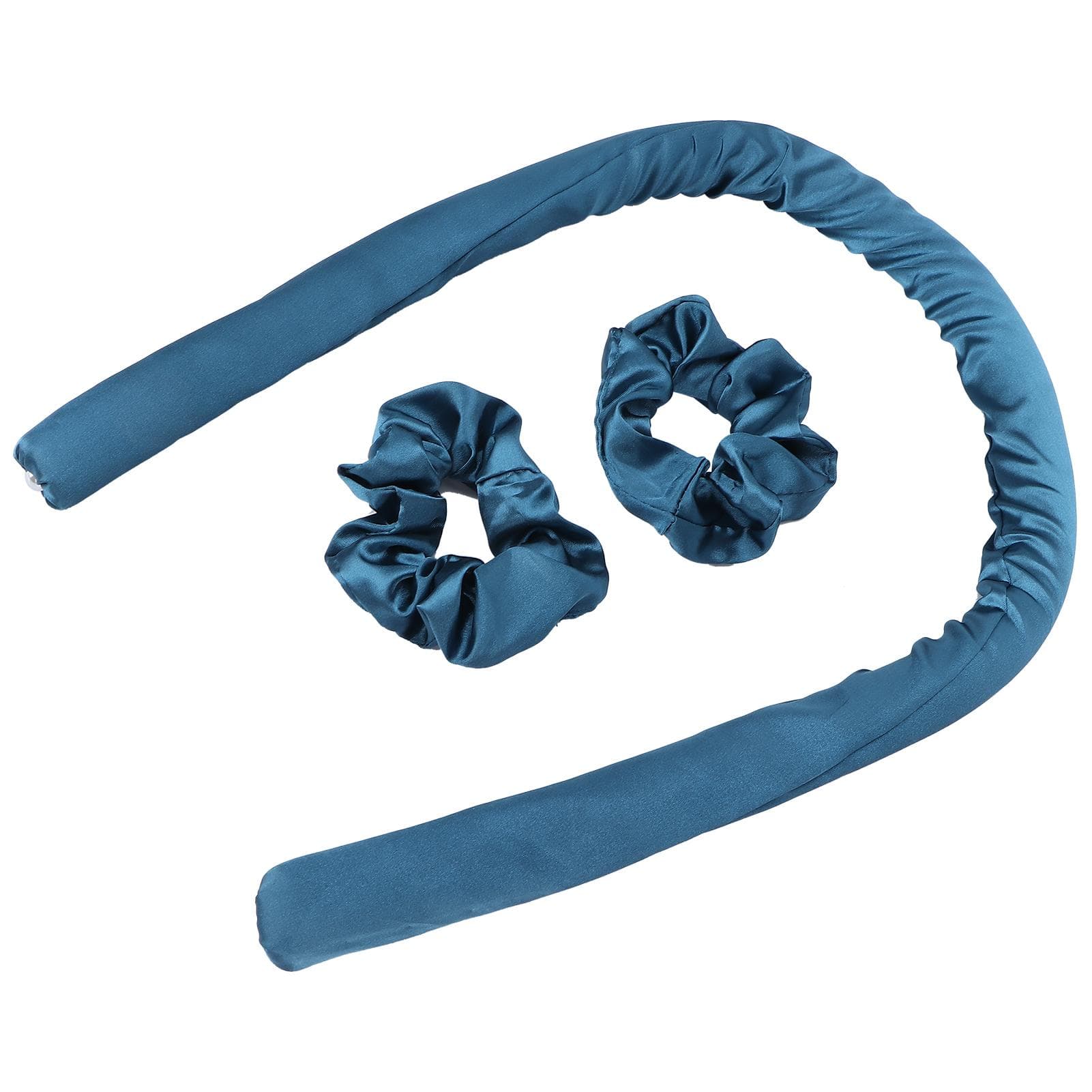 No Heat Curling Rod Curling Foam Hair Roller DIY Sleeping Heatless Hair Curlers Hair Curling Tool dark blue