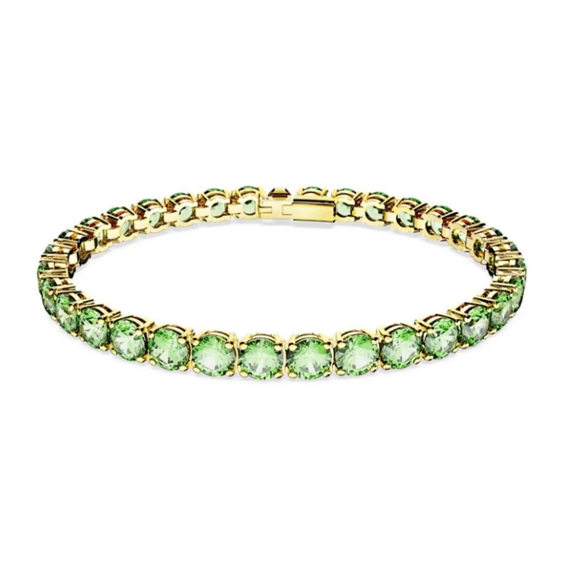 Swarovski Color Block Design Cubic Zirconia Bracelet Unisex bracelet Green 5658848 M