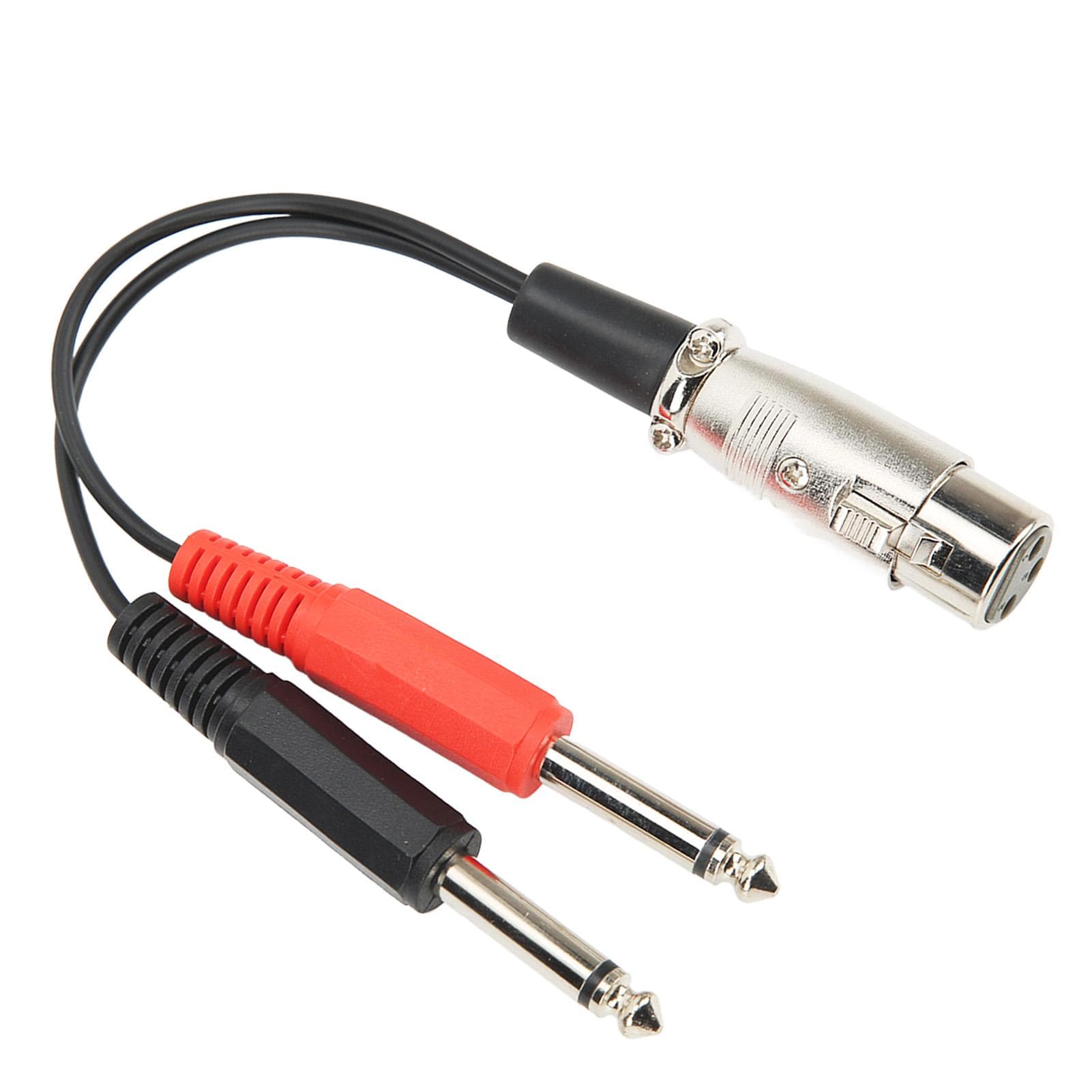 Dual 1/4Inch Male to XLR Female Y Splitter Sound Cable XLR Female to Dual 6.35mm Male Microphone