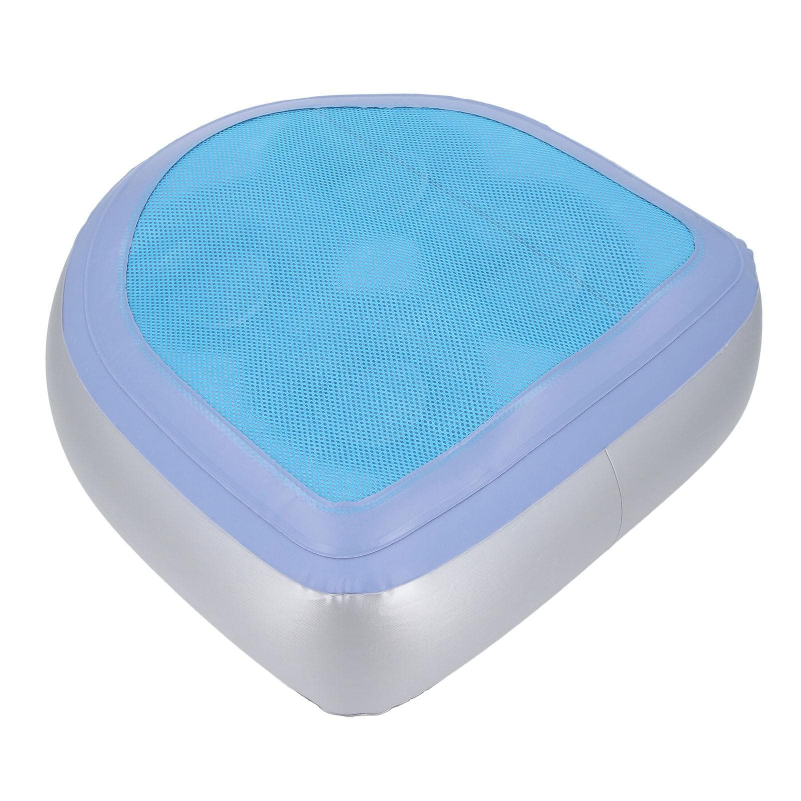 Inflatable Spa and Hot Tub Booster Seat Suction Cups Non Slip Supportive Booster Seat Cushion Blue blue