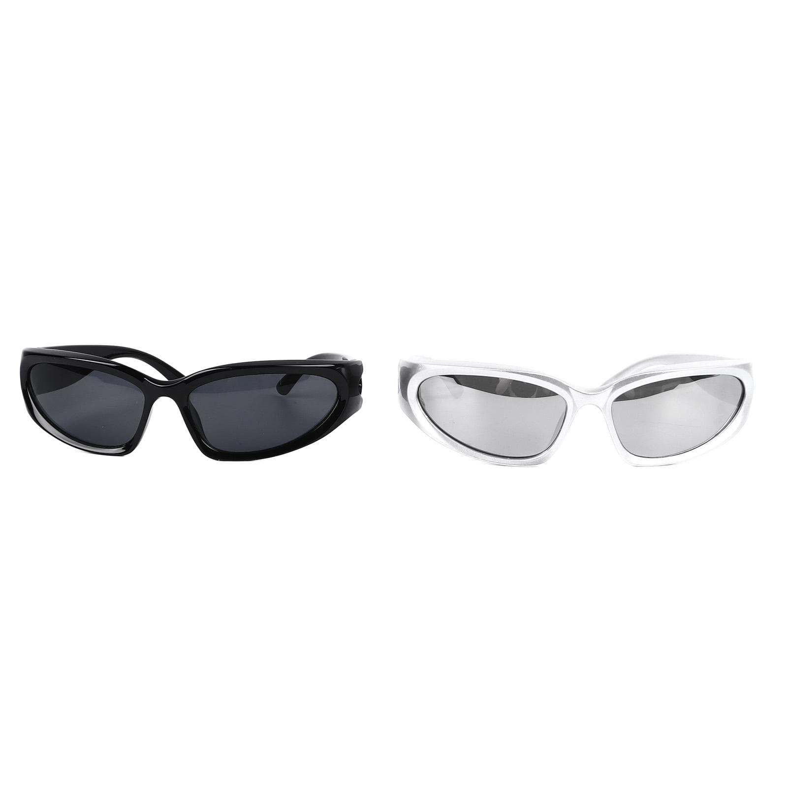 2pcs Sunglasses Fashionable Lightweight Windproof UV Protection Sports Glasses for Daily Outdoor
