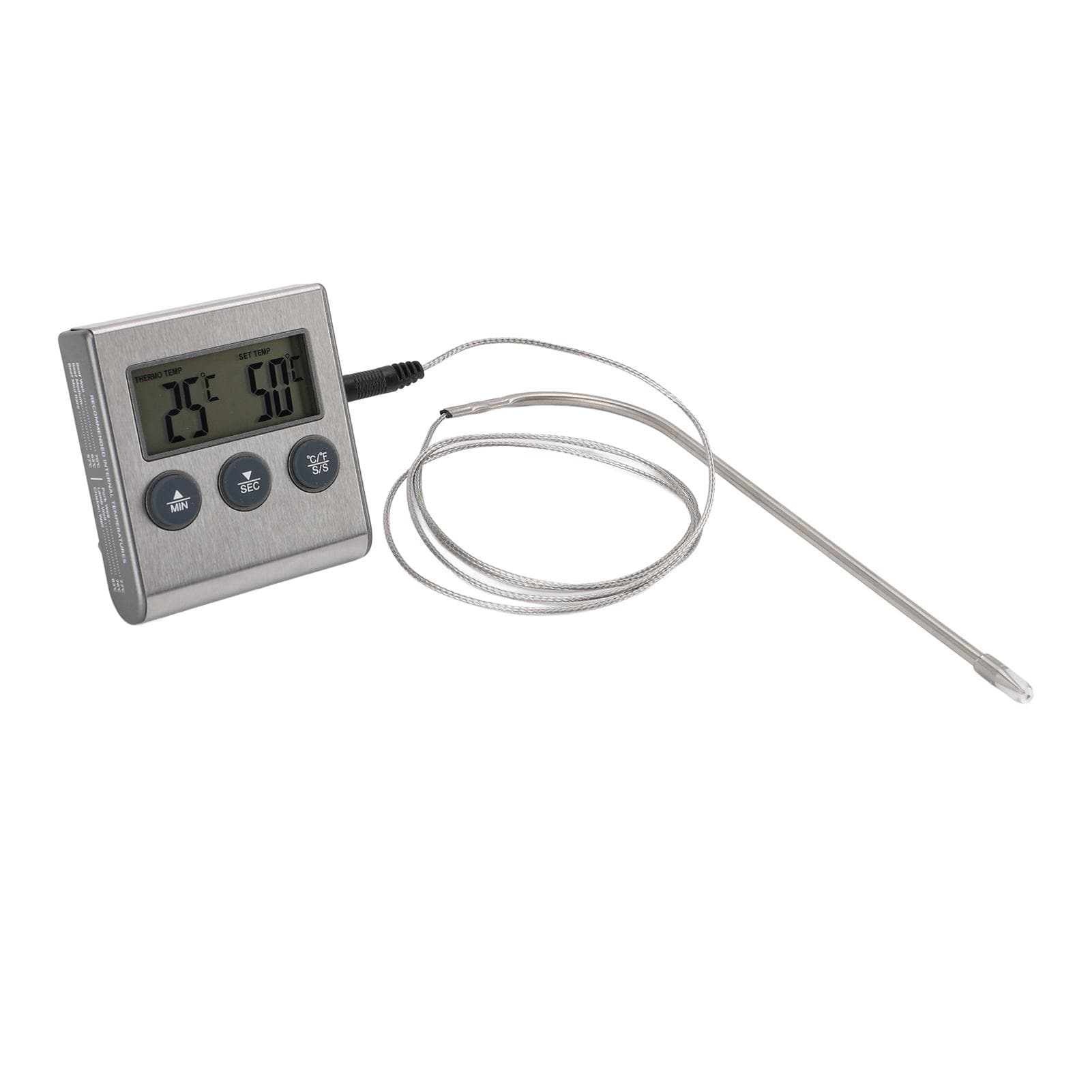 Kitchen Cooking Food Thermometer Foldable Timer Instant Read Meat Thermometer for Home Use