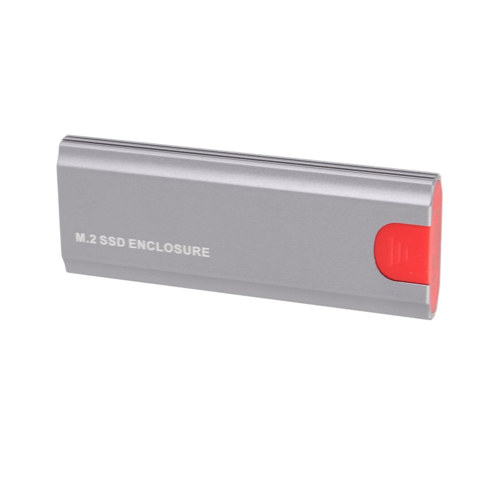 M.2 NVME SSD Enclosure 10Gbps High Speed Transmission PCIe NVMe m Key M.2 SSD Enclosure Adapter grey