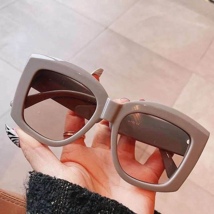 Square Sunglasses Women Vintage Non Prescription Eyewear Trendy Fashion Designer Glasses Lentes De Sol