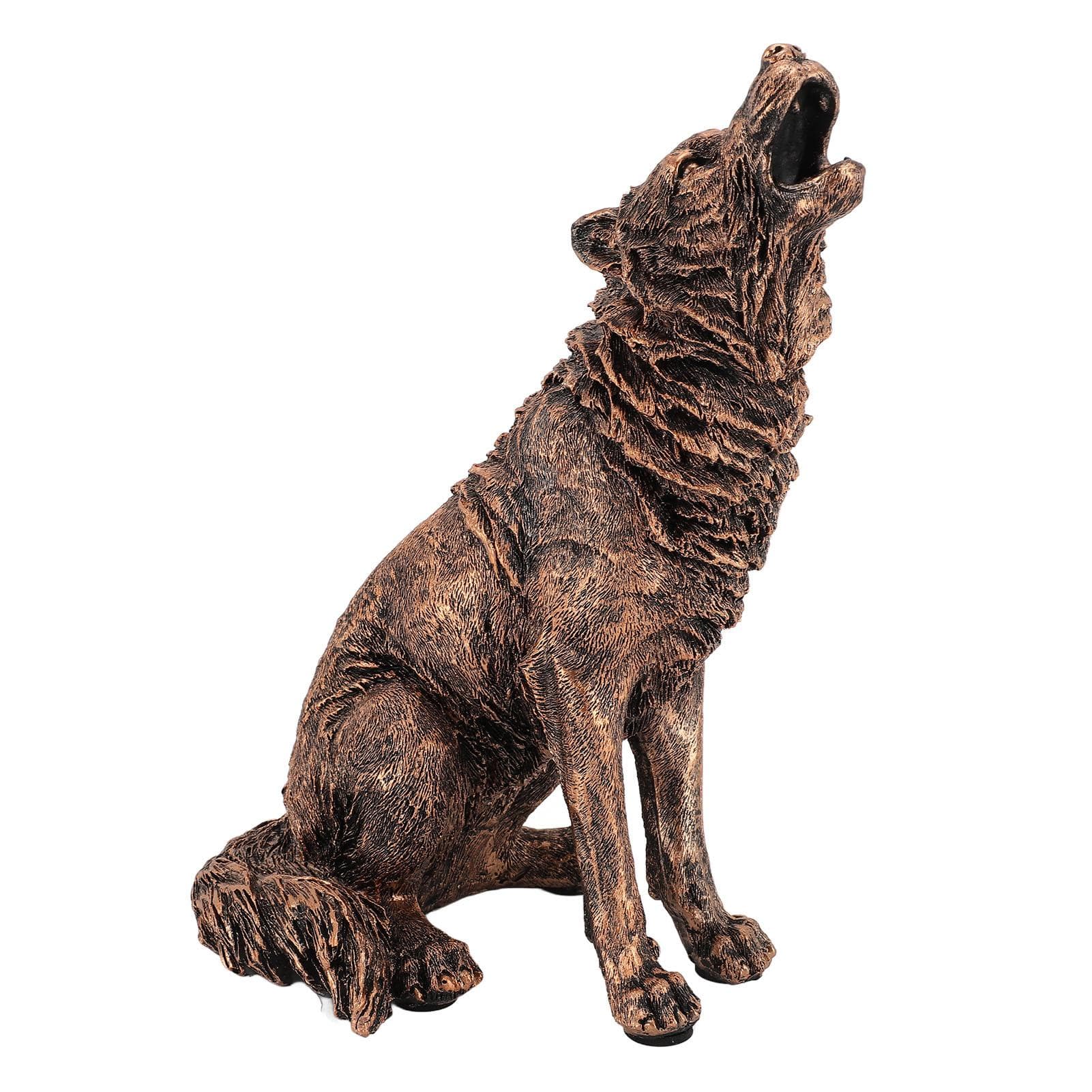 Wolf Statue Resin Innovative Wolf Collectible Decoration Figurine for Home and Office