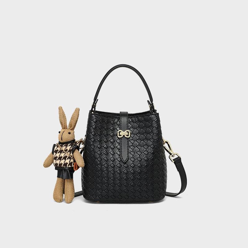 Bucket Bag Women's Summer Bag Women's Crossbody Bag Leather Hand-held Superior Sense Shoulder Bag