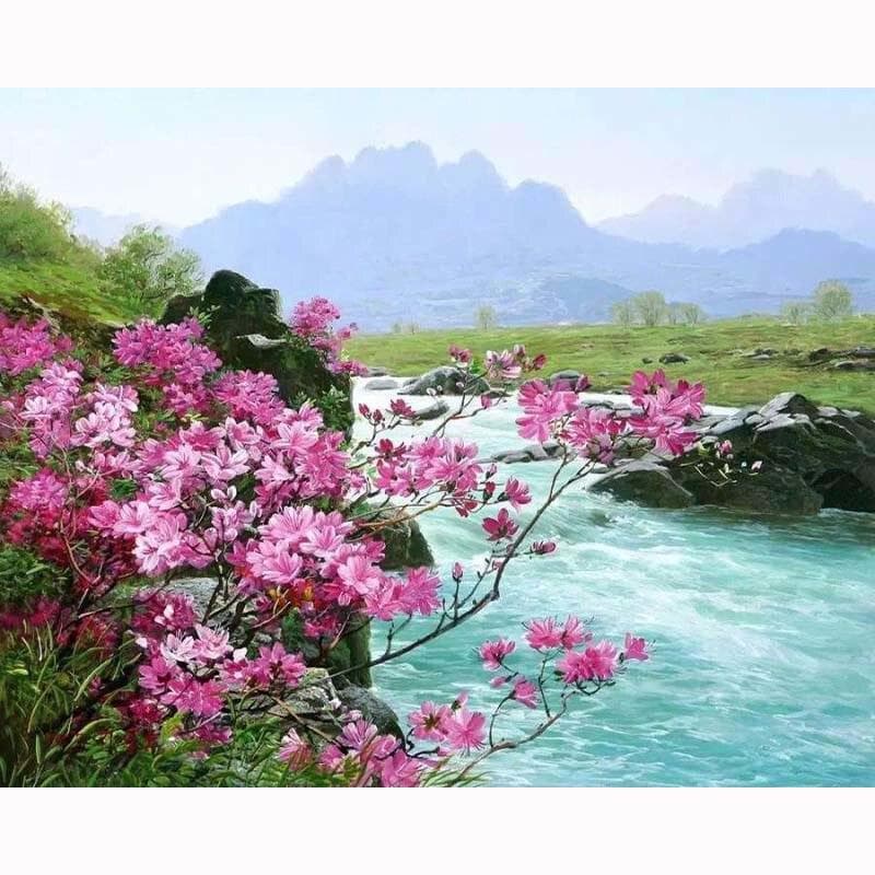 Diamond Painting Cross Stitch Resin Rhinestones Full Round Diamond Embroidery 20X30CM