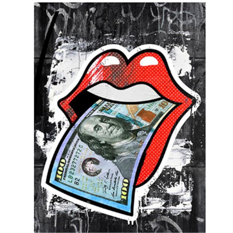 Full 5D Diy Diamond Painting Cartoon Fun Lips Mosaic Embroidery Cross Stitch Home Decor Handmade 25x30cm