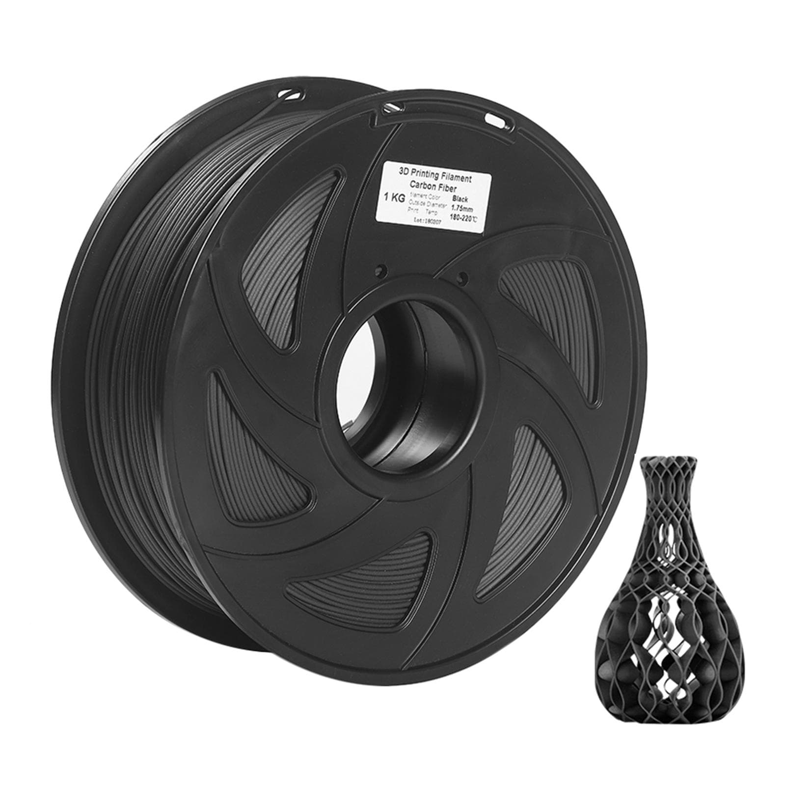 3D Printer Filament Carbon Fiber + PLA 1.75mm 1kg Spool Dimensional Accuracy  + 0.02mm