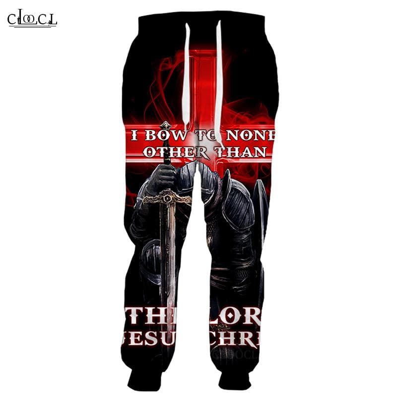 Spring Autumn Christian Jesus Catholic Men Women Trousers 3D Print Jogging Fashion Casual Men's Pants Streetwear Sweatpants 6XL
