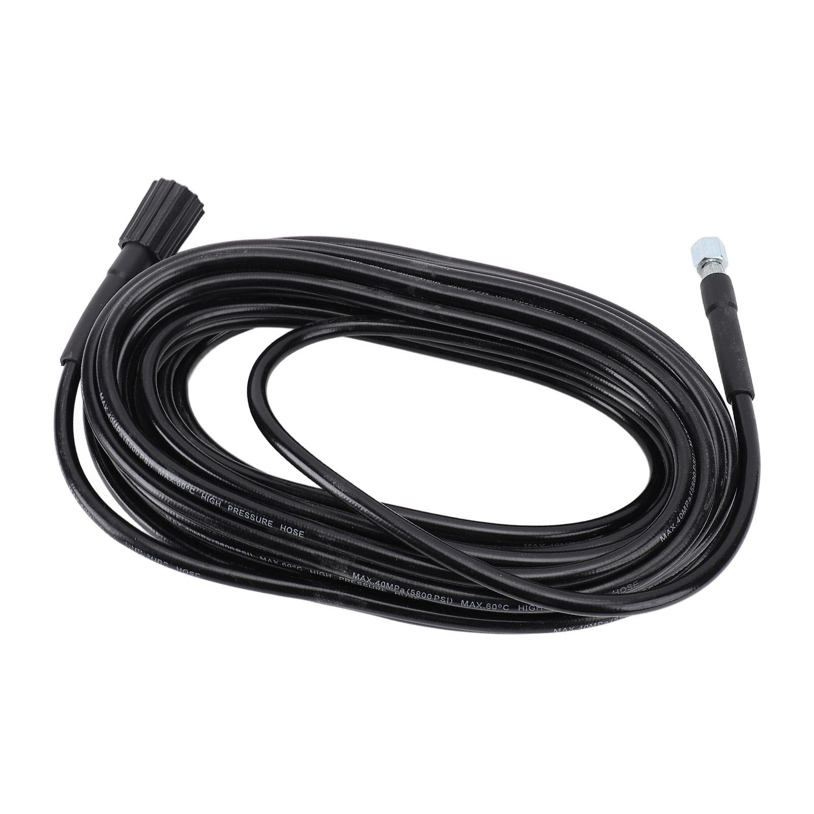 High Pressure Washer Hose Multipurpose Rubber Flexible Long Durability Universal Fit for Cars RVs 15m / 49.21ft