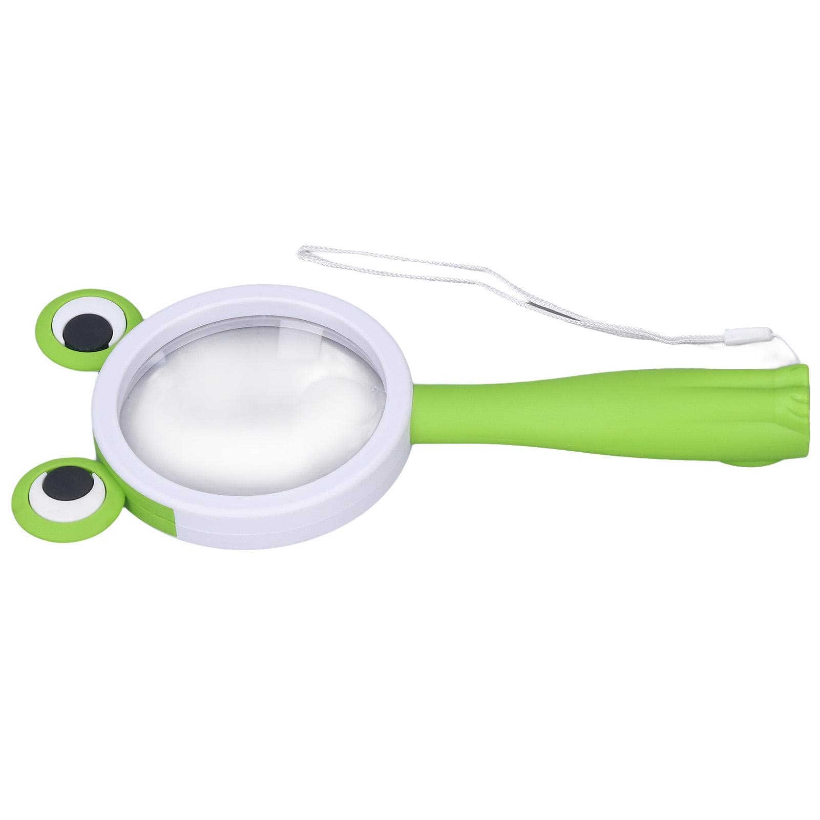 Magnifying Glass Green Cartoon Anti Fall Holding Animal Magnifying Glass Science Experiment Toy