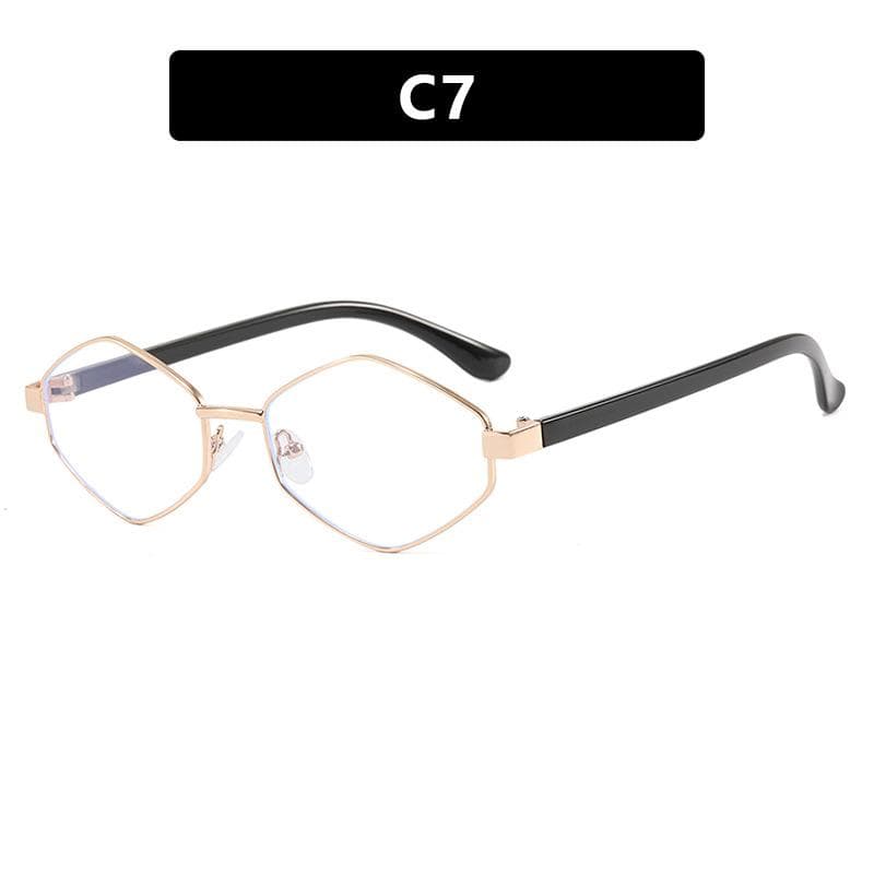 Y2K Vintage Hexagon Sunglasses Women Men Luxury Designer Steampunk Small Frame Metal Shades UV400