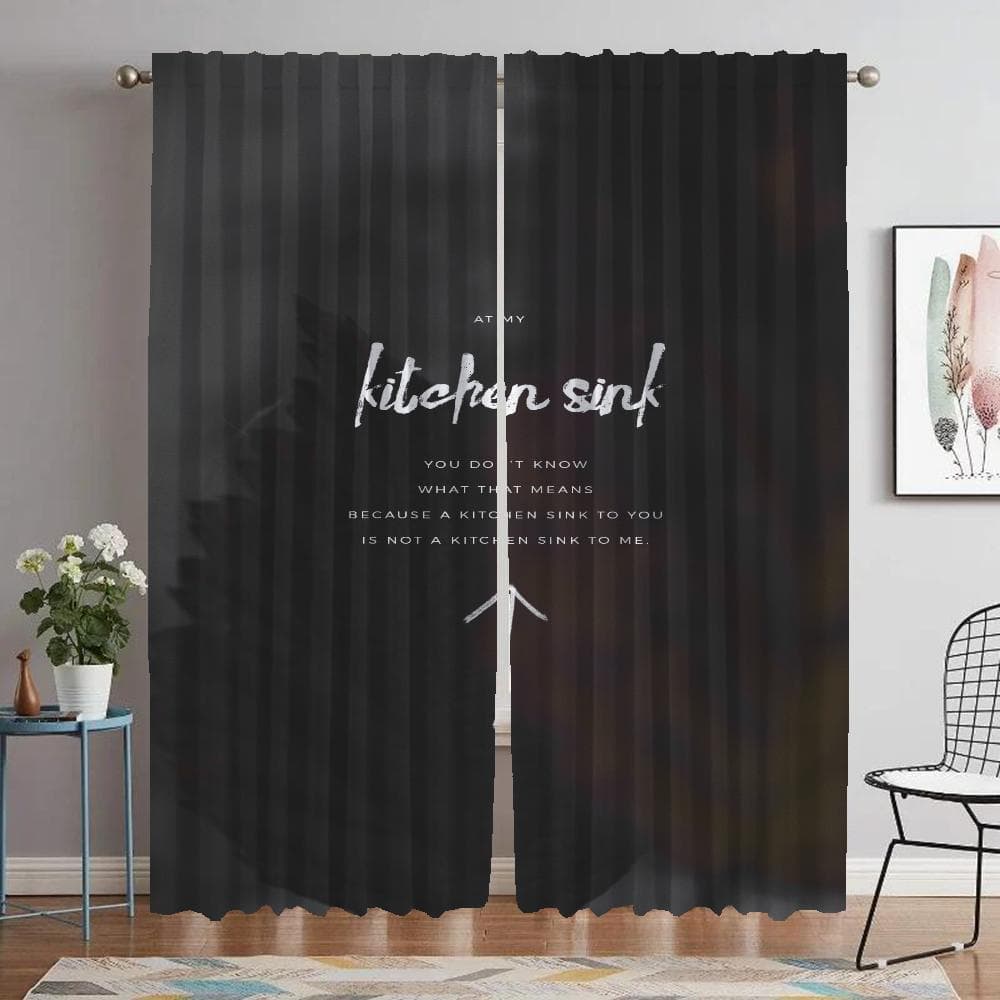 Twenty One Pilots Curtains for Living Room Curtain Shades Tulle for Bedroom Blackout Curtains 2 Pieces Partition Kitchen Elegant W74xH114cmx2pcs-CL