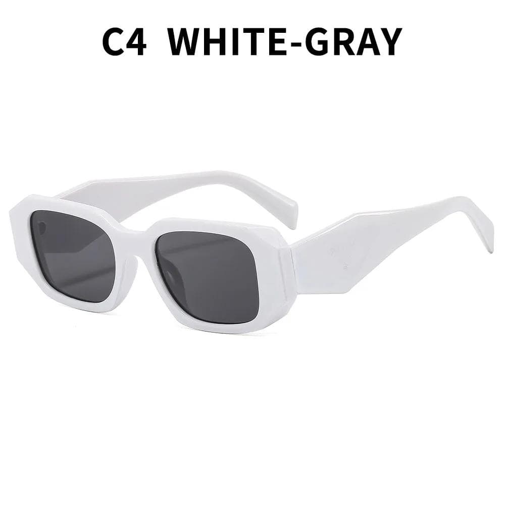 Personality Irregular Square Narrow Sunglasses Fashion Women Eyewear Luxury Brand Design Sun Glasses As the picture
