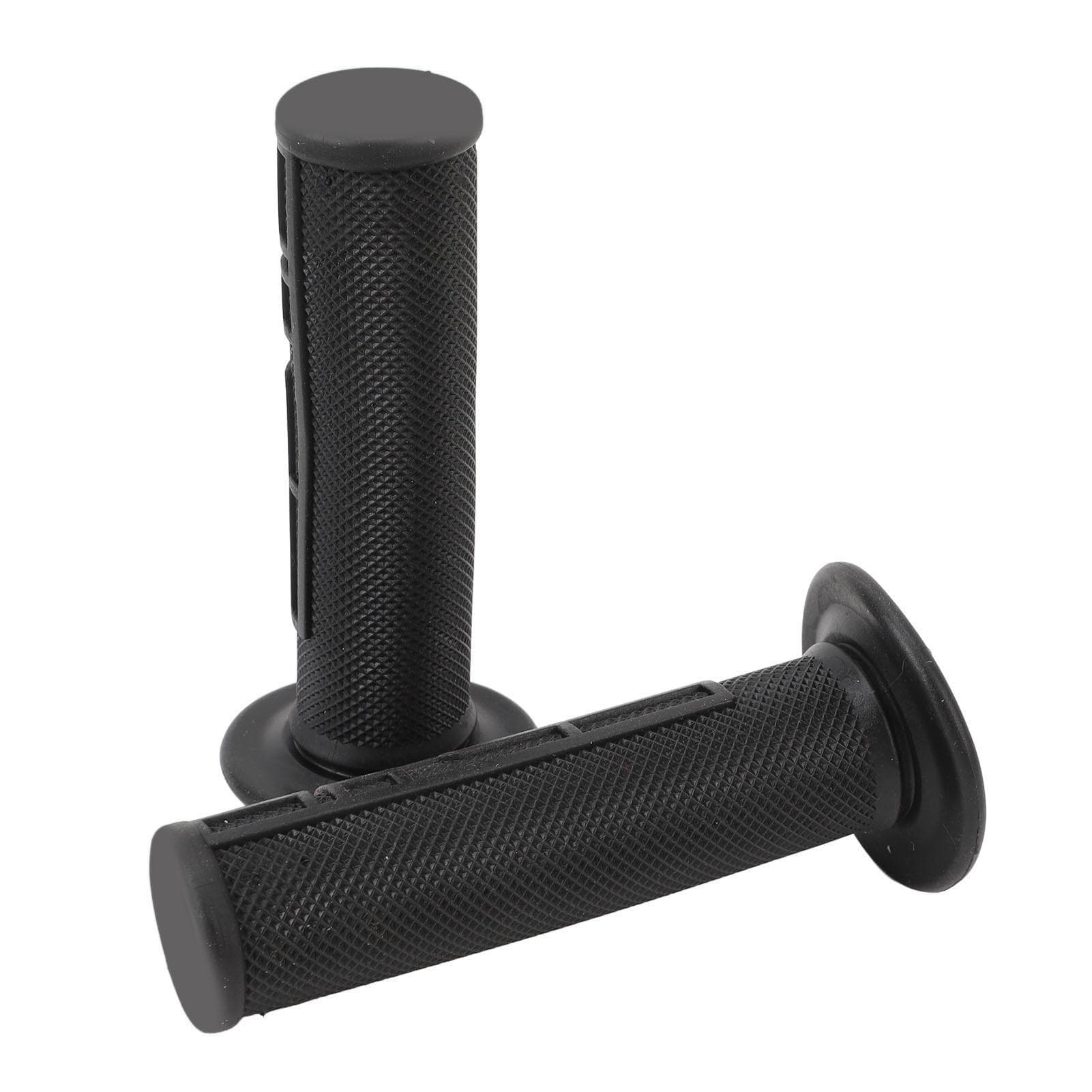 1 Pair Motorcycle Handlebar Grip Anti Slip Left Right Rubber Motorcycle Hand Grip Replacement for black